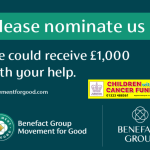 Children with Cancer Fund's Chance to Win £1,000