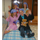 Staff and volunteers wear PJs to work as they launch Hospice Midnight Walk 2012