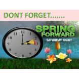 British Summertime begins on Sunday Morning....don't forget! 