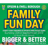 Epsom & Ewell – Family Fun Day – advertise and book your pitch now – don’t miss out @epsomrotary