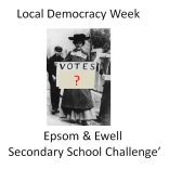 Epsom & Ewell Secondary School Challenge for Local Democracy Week @epsomewellbc