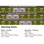 Tip (Recycling Centres) Opening times around Telford