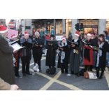 Carolling in the streets of Cheltenham