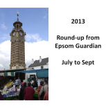 2013 summer in Epsom – round-up from Epsom Guardian - @epsomguardian