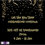 Kerie Hoy Salon Offering 50% off all Treatments until January 18th!