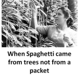 The year was 1957 and English tastes in food were less exotic – and yes we did believe this! #aprilfool