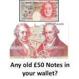 Check your wallet & nest eggs – old £50 notes stop as legal tender today