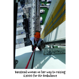 Banstead woman raises £3000 for air ambulance – abseiling the Spinnaker Tower @bansteadlife @bansteadhighst