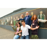 Art students from Shrewsbury College exhibit historic portraits at Shrewsbury landmark