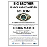 Big Brother comes to Bolton Markets! 