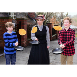 Pancake flipping good time in Ironbridge