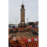 And it begins! Works to #Epsom Market Place @EpsomEwellBC