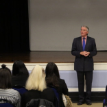 "MP's Should always put their constituent's before their Party": Andrew Mitchell MP speaks at Sutton Coldfield Grammar School for Girls.