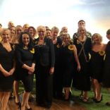 The cast of Calendar Girls – The Musical meet leaders of local Women’s Institutes