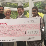 Apprentices raise vital hospice funds