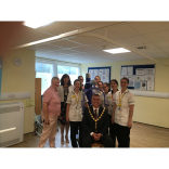 Hoisting The Mayor – at #Epsom Hospital with Epsom Medical Emergency Fund #EMEF @EEMayorsCharity