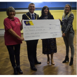 The Rotary Club Of #Epsom Presents Cheque To My Time For Young Carers @EpsomRotary @MyTime4YC