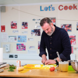 Birmingham students swap pens for pans for cook-a-long with Michelin Star chef