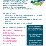 Have Your Say event for young people in Wolverhampton