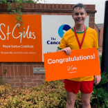 SUTTON COLDFIELD FUNDRAISER CELEBRATES AFTER RUNNING 20 MARATHONS FOR ST GILES HOSPICE