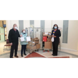 Goodie bags for the hardworking NHS staff at #Epsom Hospital from #Epsom Rotary Club