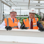 New steel frame shows Perry Barr Railway Station taking shape