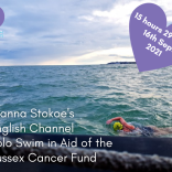 Oncologist Dr Joanna Stokoe’s English Channel Solo Swim in Aid of the Sussex Cancer Fund