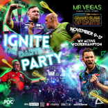 Last few tickets remaining for 2024 Grand Slam of Darts in Wolverhampton