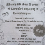 Wolverhampton City Fairtrade Partnership is celebrating a milestone in 2025. 