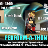 The Cave is with Ian Henery & Lee Benson of Black Country Xtra for 48 hour Perform A Thon