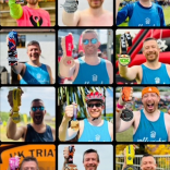 Finish line for Medals for Mum challenge