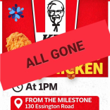 Amazing day for the Community with free KFC Foodbank