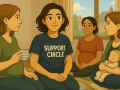 Tess Sparks attending a support group for Pregnancy and Post Natal Treatments in Eastbourne
