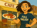 Tess Sparks enjoying coffee at a local café representing Cafes in Eastbourne