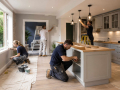 Home improvement professionals carrying out renovation and property upgrade work in an Eastbourne home