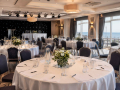 Modern function room in Eastbourne prepared for a business event and private celebration