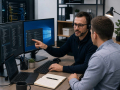IT support specialist assisting with computer systems and technical support
