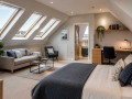 Completed loft conversion creating a bright additional living space in an Eastbourne home