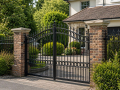 Bespoke metal gates and decorative railings installed at a residential property in Eastbourne