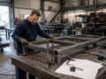 Professional Steel Fabricators in Eastbourne manufacturing bespoke steelwork in a modern fabrication workshop.