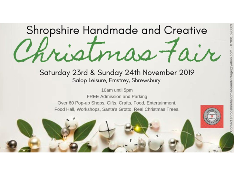 Shropshire Handmade and Creative 2019 Christmas Fair