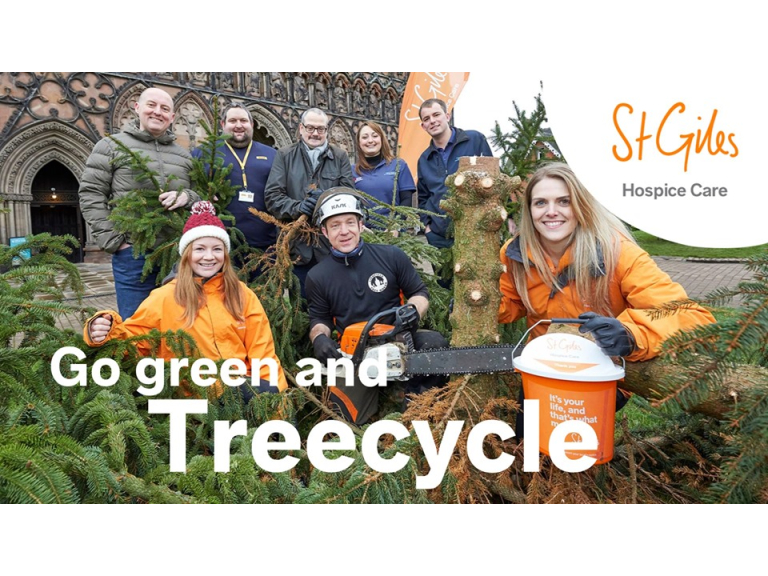 St Giles Hospice Christmas Treecycle