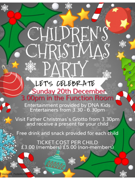 Children's Christmas Party at Bridgtown Social Club