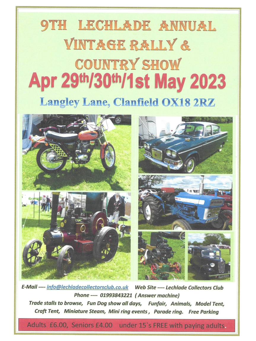 9th Lechlade Annual Vintage Rally & Country Show