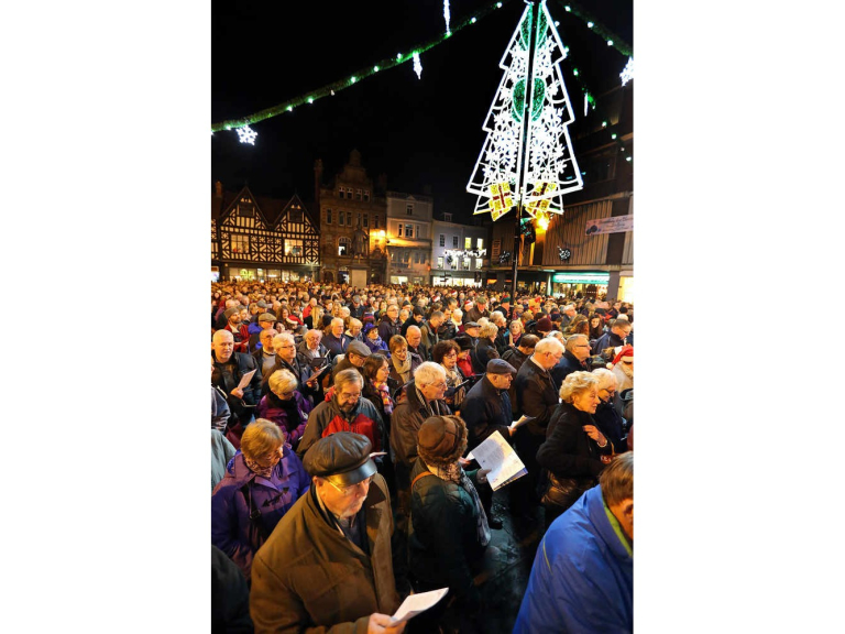 Carols in the Square in Shrewsbury 2025