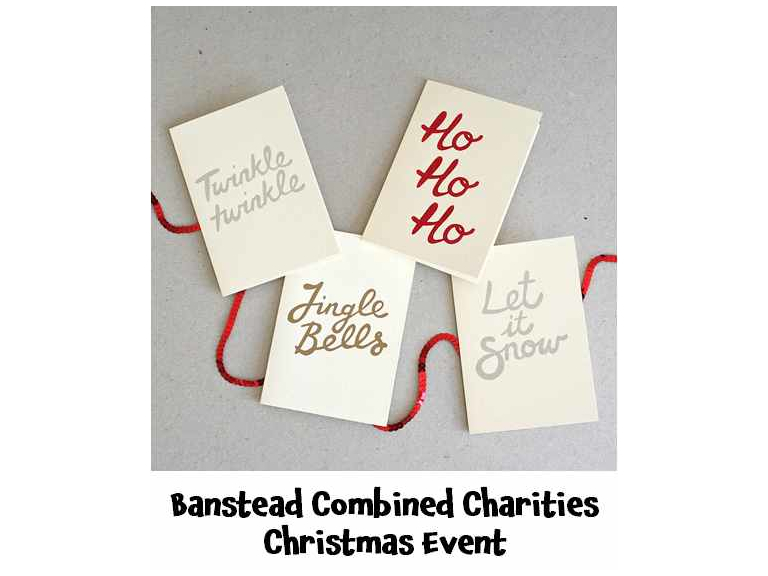 Banstead Combined Charities Christmas Event Sat 5th October #BansteadCharities #ChristmasEvent