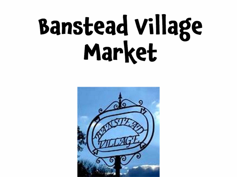 Banstead Village Indoor Market  #Banstead