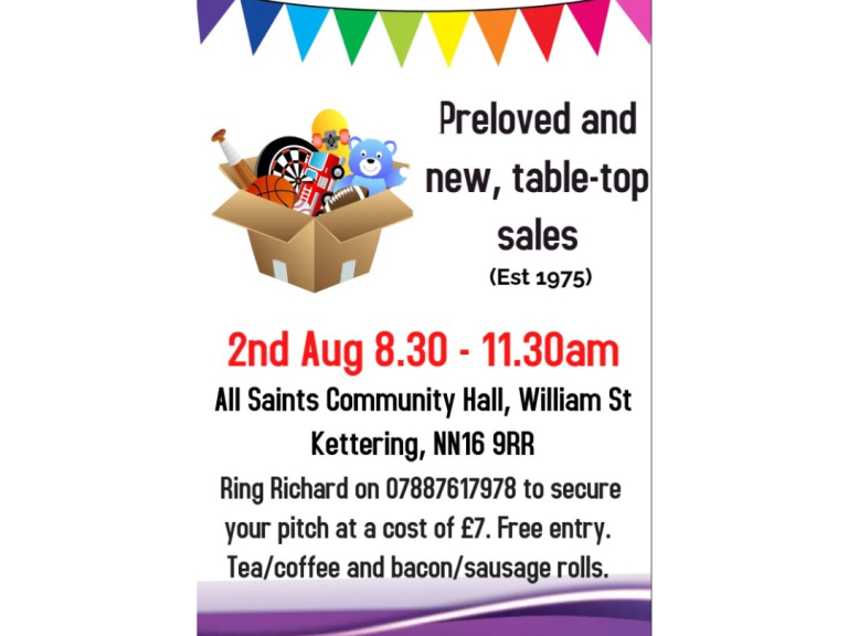 Table Top Sale at All Saints Church
