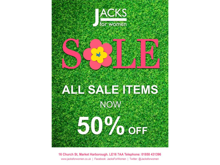 NOW 'Up to 50% Off' Summer Sale at Jacks For Women 