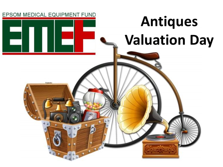Charity #AntiquesValuation in aid of Epsom Medical Equipment Fund in #Ewell with Newland Antiques Wed 12th June
